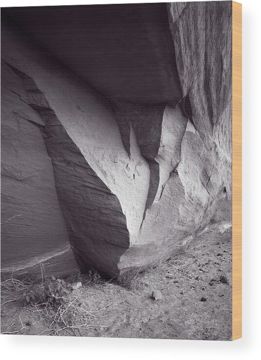 Canyon De Chelly Wood Print featuring the photograph Canyon Wall Detail, Canyon de Chelly by Jeff White