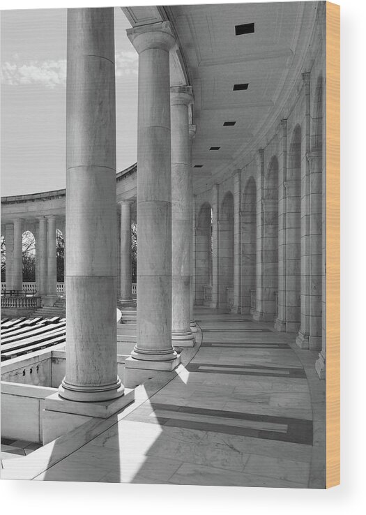 Columns Wood Print featuring the photograph Columns 2 by Mike McGlothlen