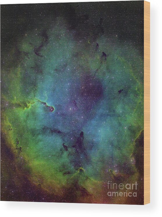 Astro Wood Print featuring the photograph Elephant Trunk Nebula by Peter Kennett