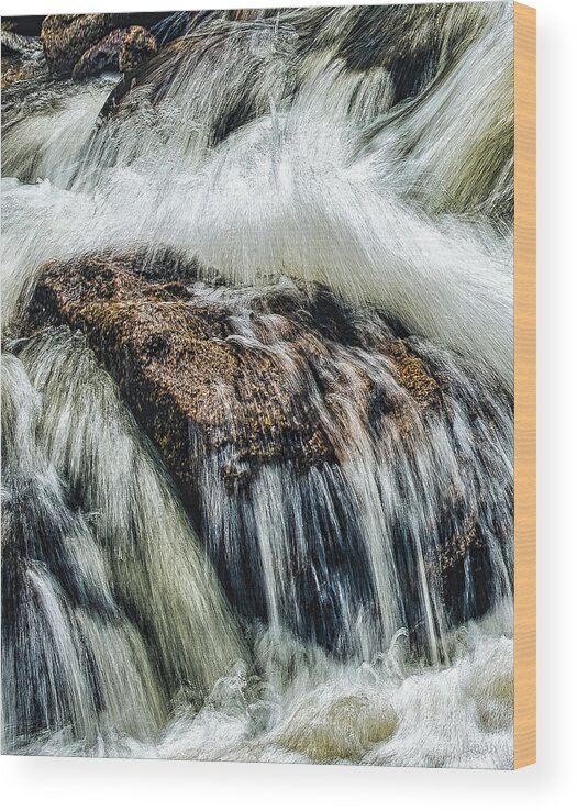 Falling Water Wood Print featuring the photograph Falling by Jim Signorelli