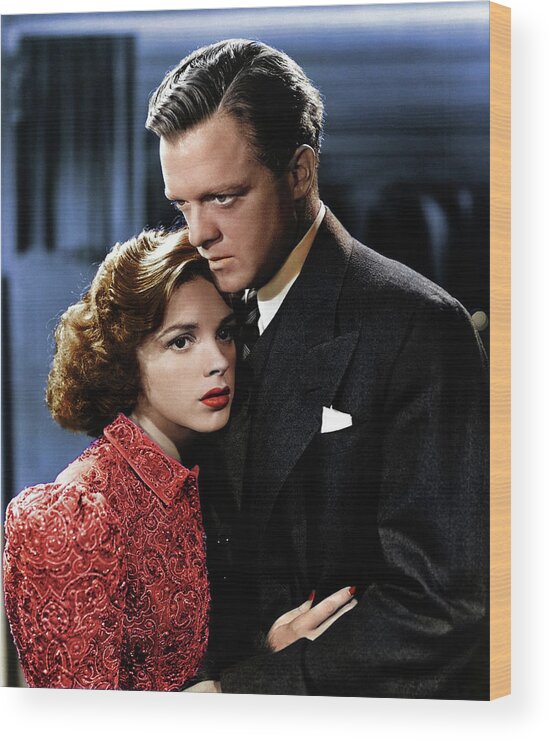 Judy Garland Wood Print featuring the photograph Judy Garland and Van Heflin by Movie World Posters