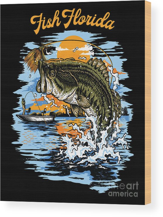 Largemouth Bass Fishing Graphic print Fish Florida Women's T-Shirt by Jacob  Hughes - Pixels