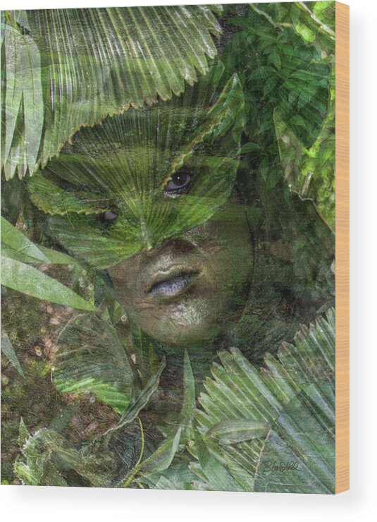 Nature Wood Print featuring the photograph Leafman by Shara Abel