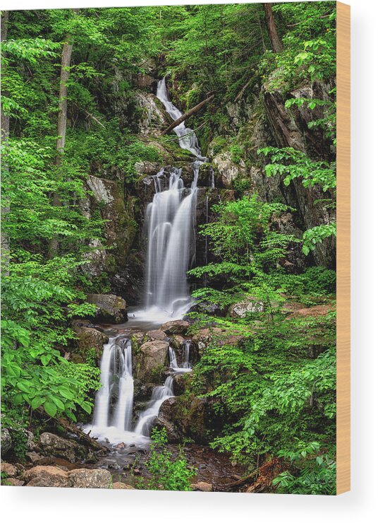 Skyline Drive Wood Print featuring the photograph Lower Doyles Falls by C Renee Martin