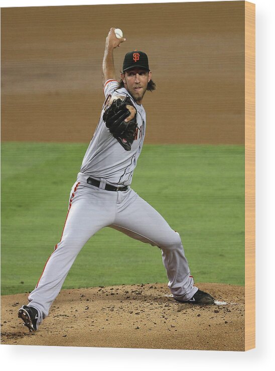 California Wood Print featuring the photograph Madison Bumgarner by Stephen Dunn