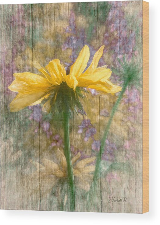  Wood Print featuring the photograph Mellow Yellow Dream by Shara Abel
