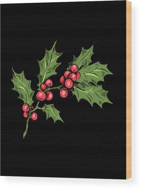 Mistletoe Hand Designed Digital Drawing - Gifts and Cards Sticker for Sale  by devakidesigns