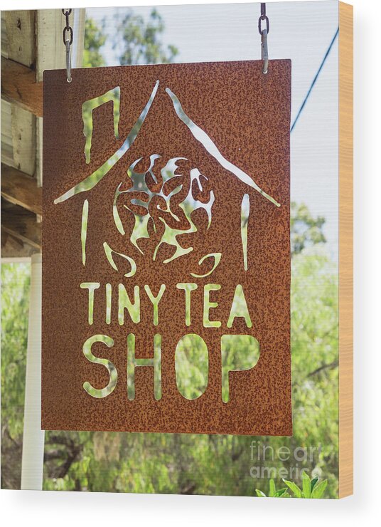 Australia Wood Print featuring the photograph Nannup Tiny Tea Shop 06 by Rick Piper Photography