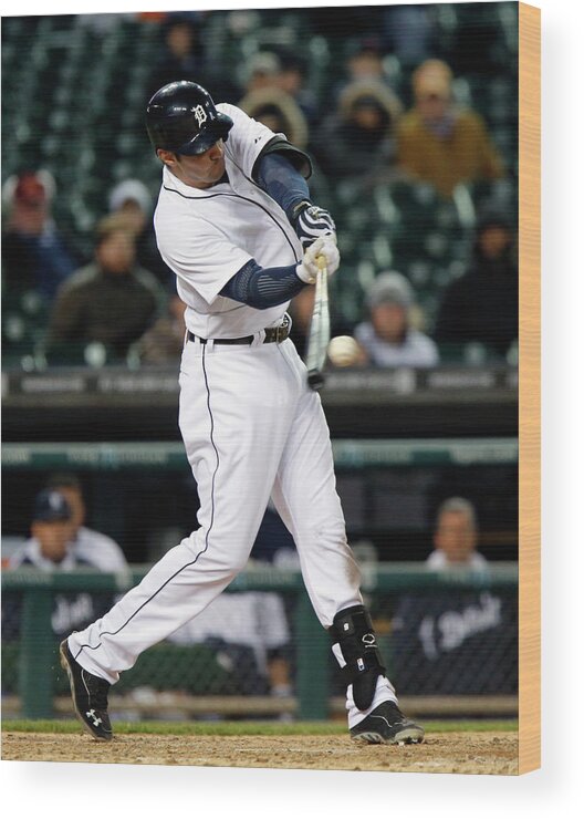 American League Baseball Wood Print featuring the photograph Nick Castellanos by Duane Burleson