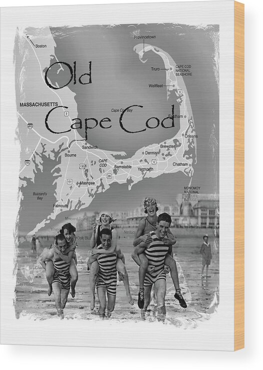 Vacation Wood Print featuring the photograph Old Cape Cod by Bruce Gannon