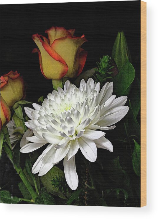 Flowers Wood Print featuring the photograph Old Master Floral by Andrew Lawrence