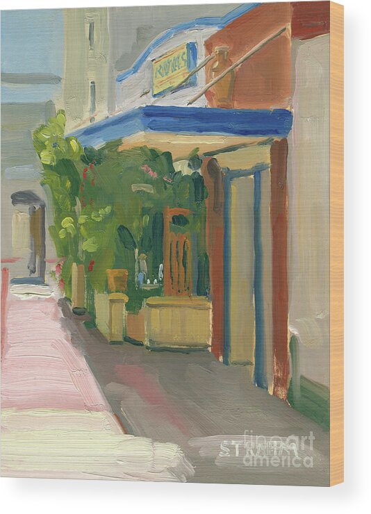 Ranchos Wood Print featuring the painting Old San Diego, Ranchos by Paul Strahm