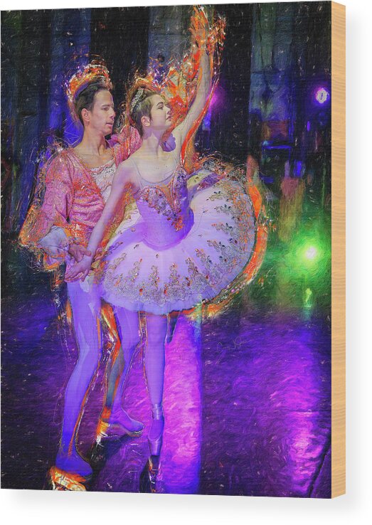 Ballerina Wood Print featuring the photograph Pache and Cassaboon by Craig J Satterlee