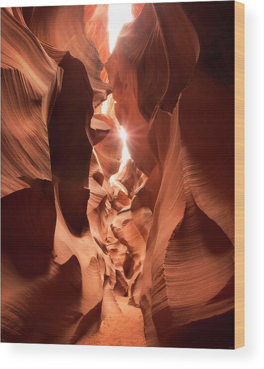 Antelope Canyon Wood Print featuring the photograph Passage At Antelope Canyon by Owen Weber