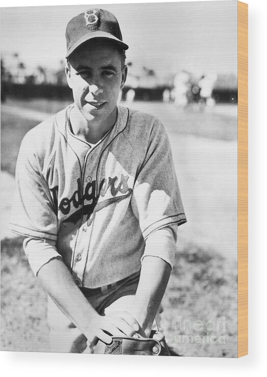People Wood Print featuring the photograph Pee Wee Reese by National Baseball Hall Of Fame Library