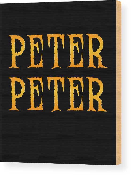 Halloween Wood Print featuring the digital art Peter Peter Pumpkin Eater Costume by Flippin Sweet Gear