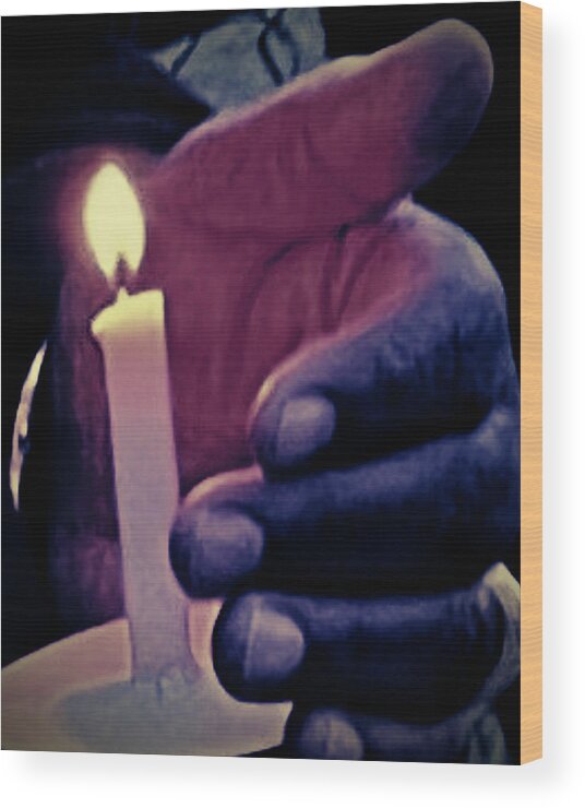 Candle Wood Print featuring the photograph Prince 2 by Lee Darnell