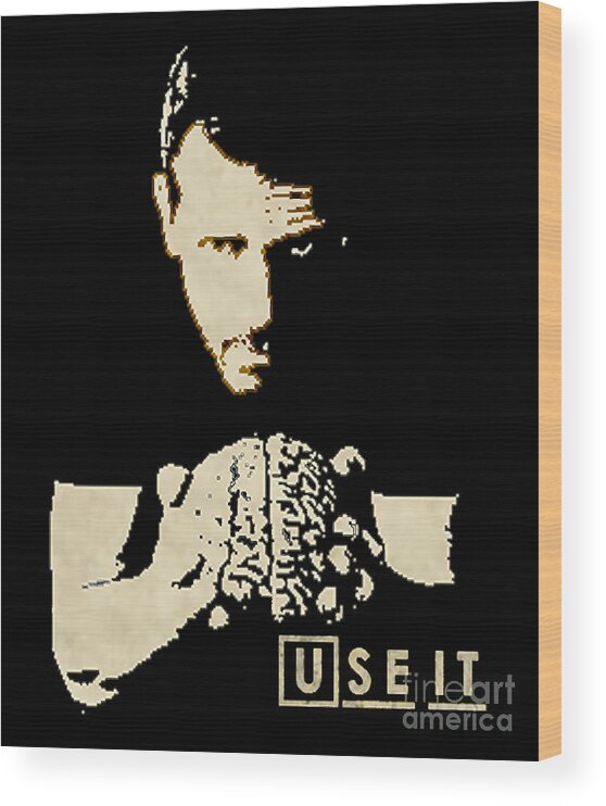 Retro Premium Use It House Md Everyone Ought Wood Print featuring the photograph Retro Premium Use It House Md Everyone Ought by Artwork Lucky