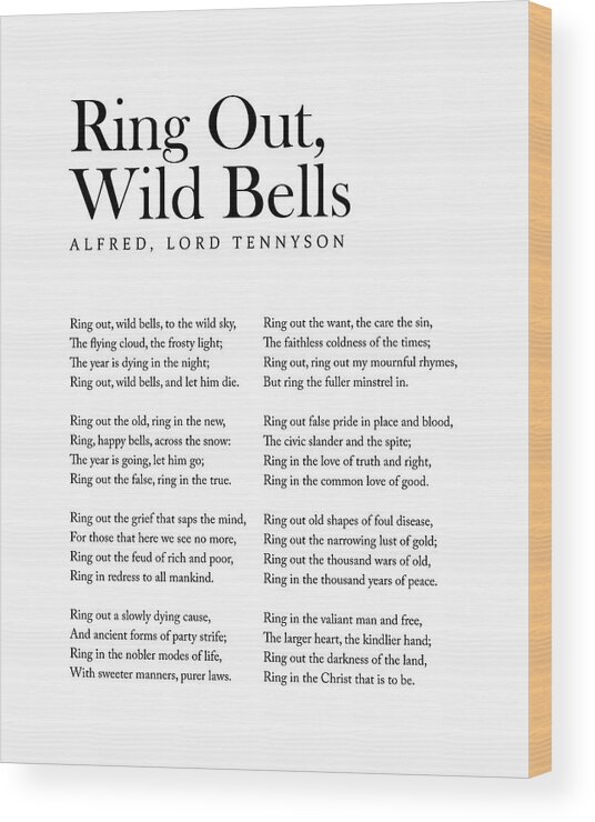 Ring Out, Wild Bells by Alfred Lord Tennyson |Analysis| Summary | Complete  Explanation | Form, Theme - YouTube
