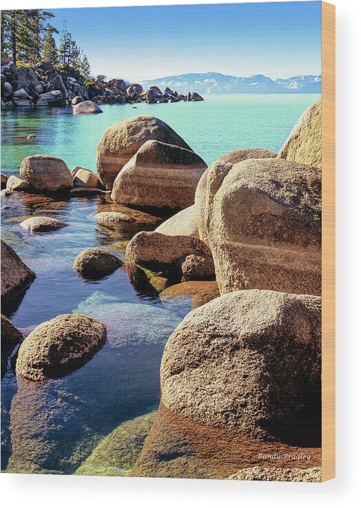 Usa Wood Print featuring the photograph Submerged Boulders by Randy Bradley