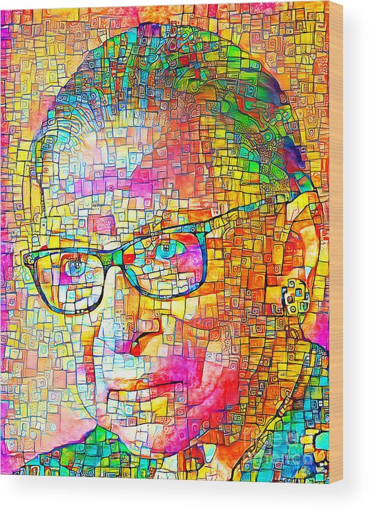 Wingsdomain Wood Print featuring the photograph Supreme Court Justice Ruth Ginsburg Notorious RBG 20200918 by Wingsdomain Art and Photography