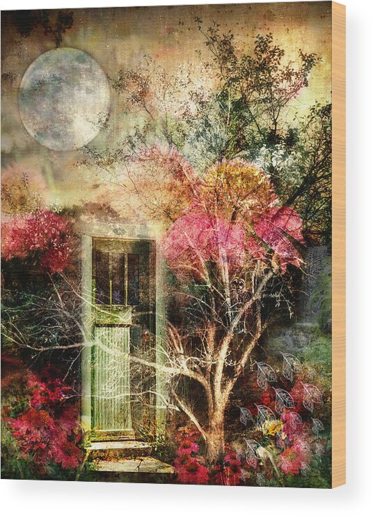Door Wood Print featuring the photograph Through the Seasons by Shara Abel