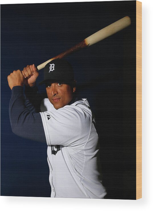 Media Day Wood Print featuring the photograph Victor Martinez by Kevin C. Cox