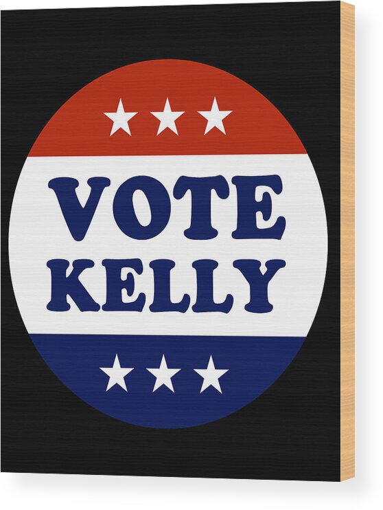 Arizona Wood Print featuring the digital art Vote Mark Kelly 2020 by Flippin Sweet Gear
