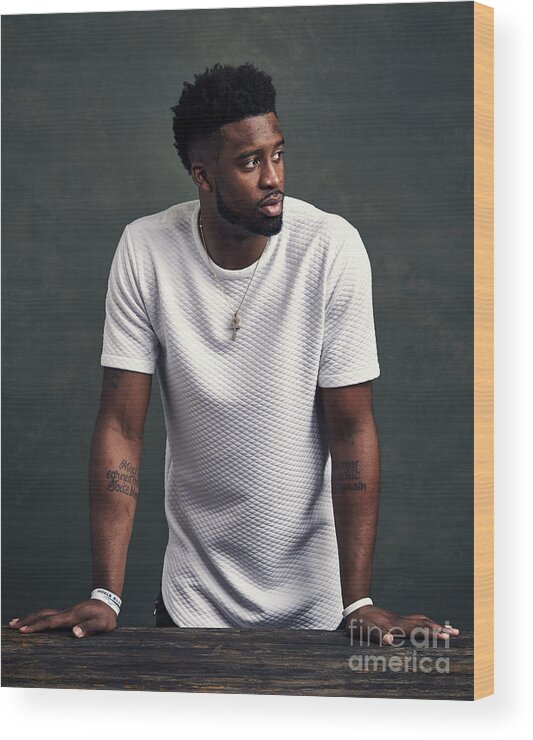 Event Wood Print featuring the photograph Wesley Matthews by Jennifer Pottheiser