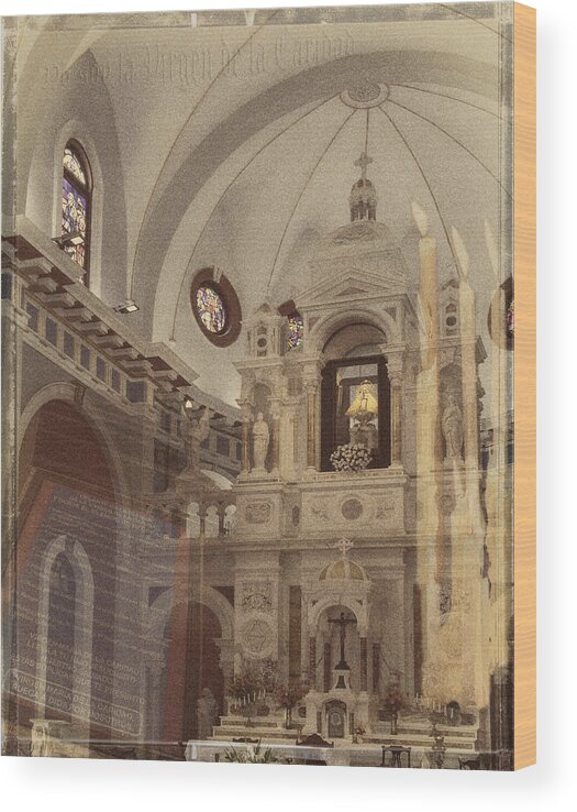 Basilica Wood Print featuring the photograph Yo soy la Virgen de la Caridad by M Kathleen Warren