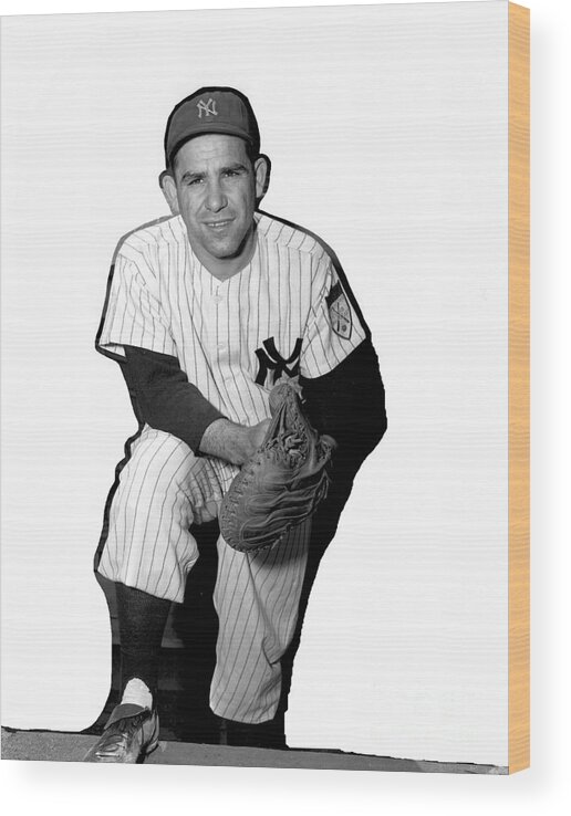 People Wood Print featuring the photograph Yogi Berra by Kidwiler Collection
