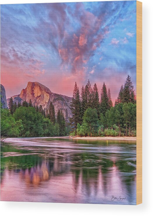 Half Dome Wood Print featuring the photograph Yosemite Magic by Beth Sargent