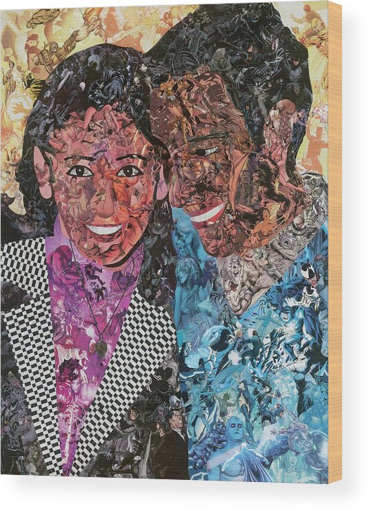 Love Wood Print featuring the mixed media Young Love by Joshua Redman