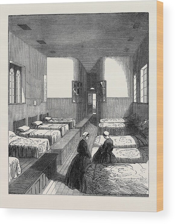 The Broadmoor Criminal Lunatic Asylum Female Dormitory Uk Wood Print