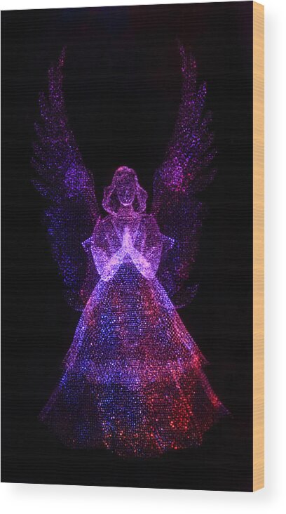 Dots Wood Print featuring the photograph Angel Dots by Shane Bechler