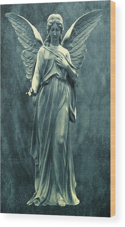 Angel Wood Print featuring the photograph Behold I Send an Angel Before Thee I I by David Dehner