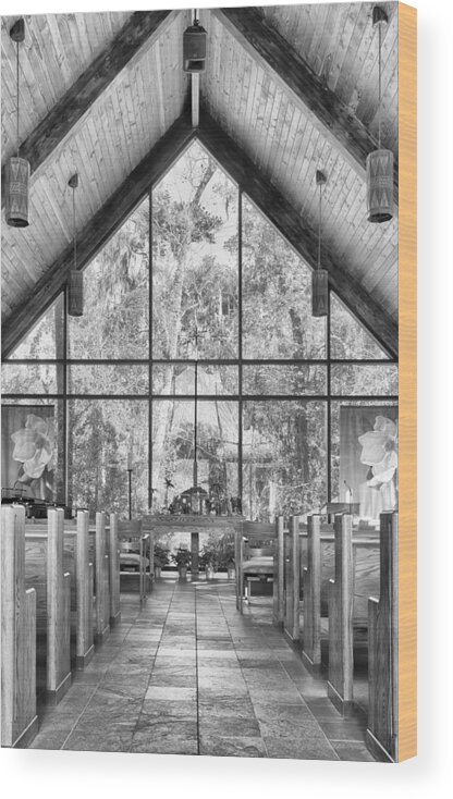 Nature Wood Print featuring the photograph Chapel by Howard Salmon