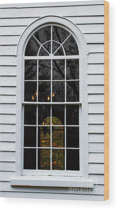 Worship Wood Print featuring the photograph HE Hears Our Prayers On Both Sides Of The Window by Barbara McMahon