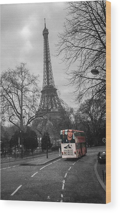 Paris Wood Print featuring the photograph Only in Color by Steven Taylor