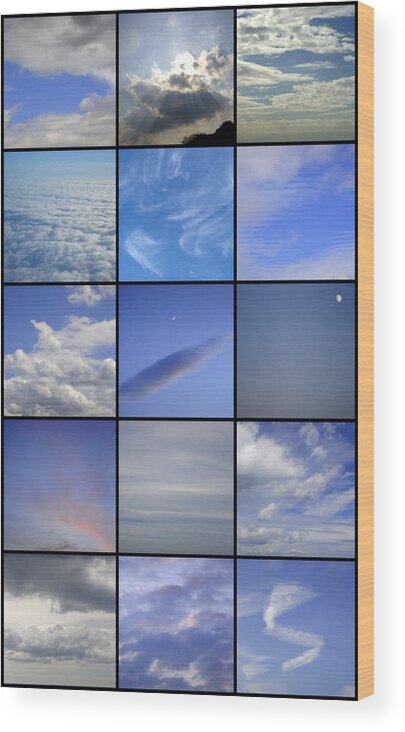 Sky Wood Print featuring the photograph What Lies Right Above by Roberto Alamino