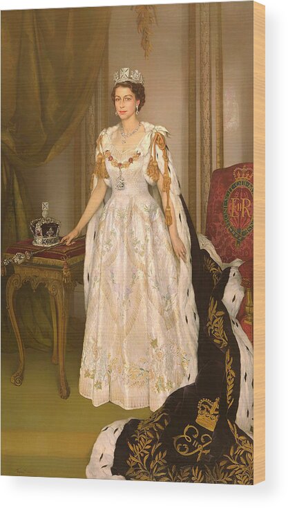 Coronation Portrait Of Queen Elizabeth Ii Of The United Kingdom