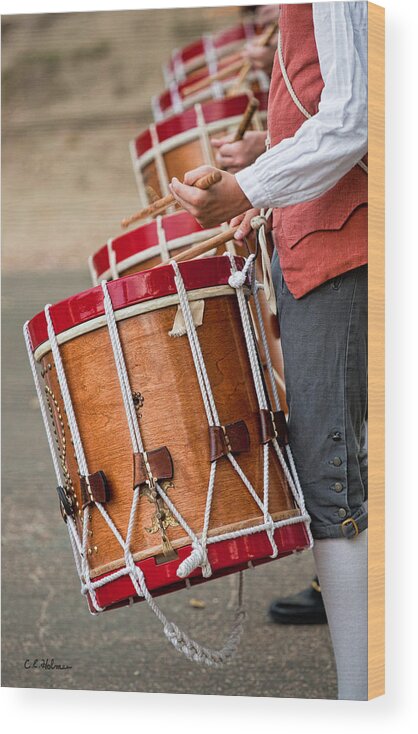 Music Wood Print featuring the photograph Drums Of The Revolution by Christopher Holmes