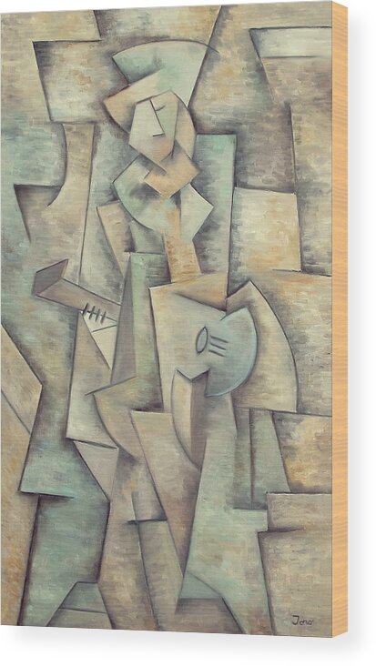 Cubism Wood Print featuring the painting Paragon by Trish Toro