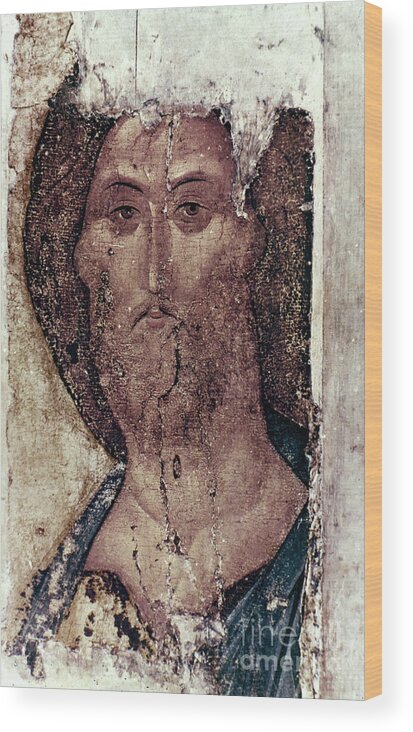 15th Century Wood Print featuring the photograph Russian Icons: The Saviour by Granger