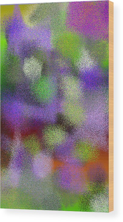 Abstract Wood Print featuring the digital art T.1.522.33.3x5.3072x5120 by Gareth Lewis