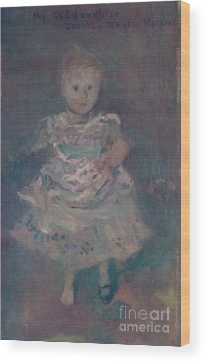 Toddler Wood Print featuring the drawing Dorothy Menpes, C1885, 1904 by Print Collector