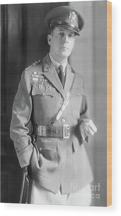 General Douglas Macarthur Wood Print featuring the photograph General Douglas MacArthur by Harris and Ewing