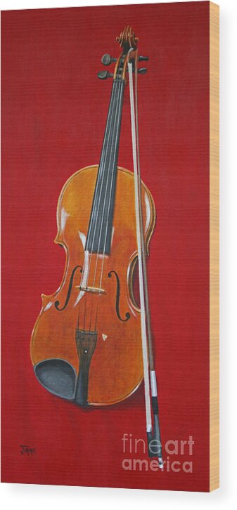 Viola Wood Print featuring the painting Viola by Jimmie Bartlett