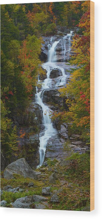 Waterfall Wood Print featuring the photograph Silver Cascade Waterfall by Dale J Martin