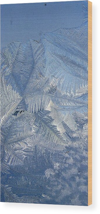 Ice Wood Print featuring the photograph Ice Crystals by Rhonda Barrett